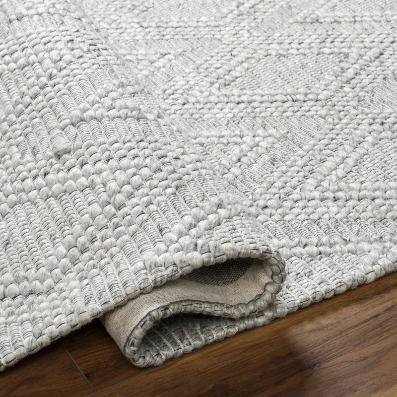 Kasib Gray Hand Woven Area Rug - Clearance by Boutique Rugs