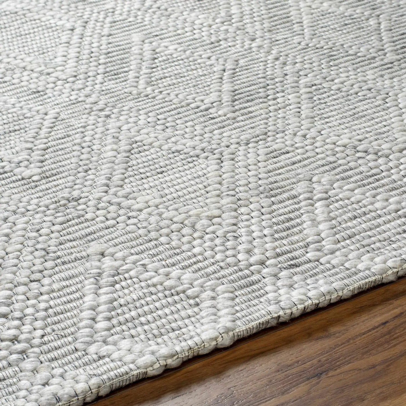 Kasib Gray Hand Woven Area Rug - Clearance by Boutique Rugs