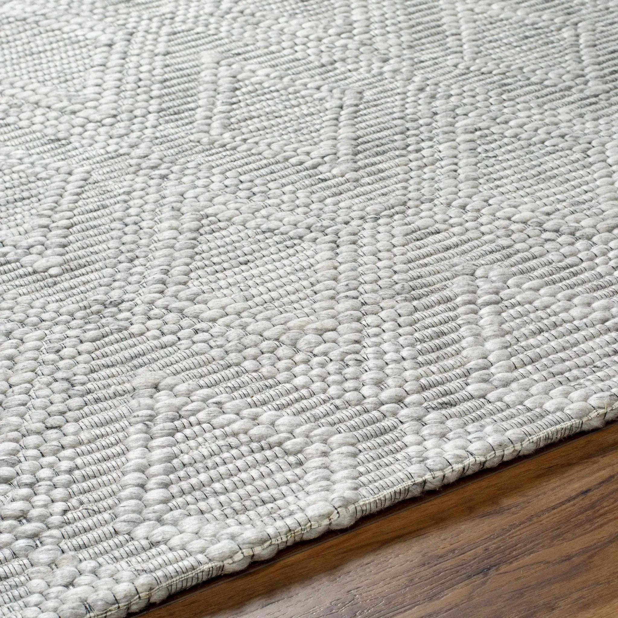 Kasib Gray Hand Woven Area Rug - Clearance by Boutique Rugs