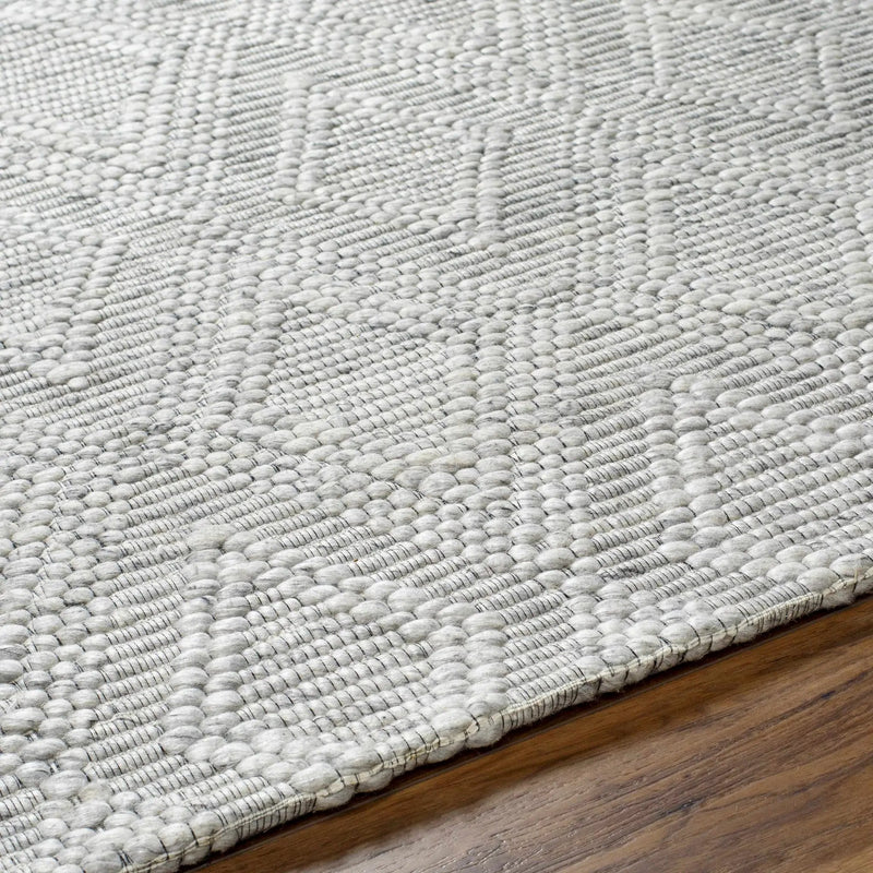 Kasib Gray Hand Woven Area Rug - Clearance by Boutique Rugs