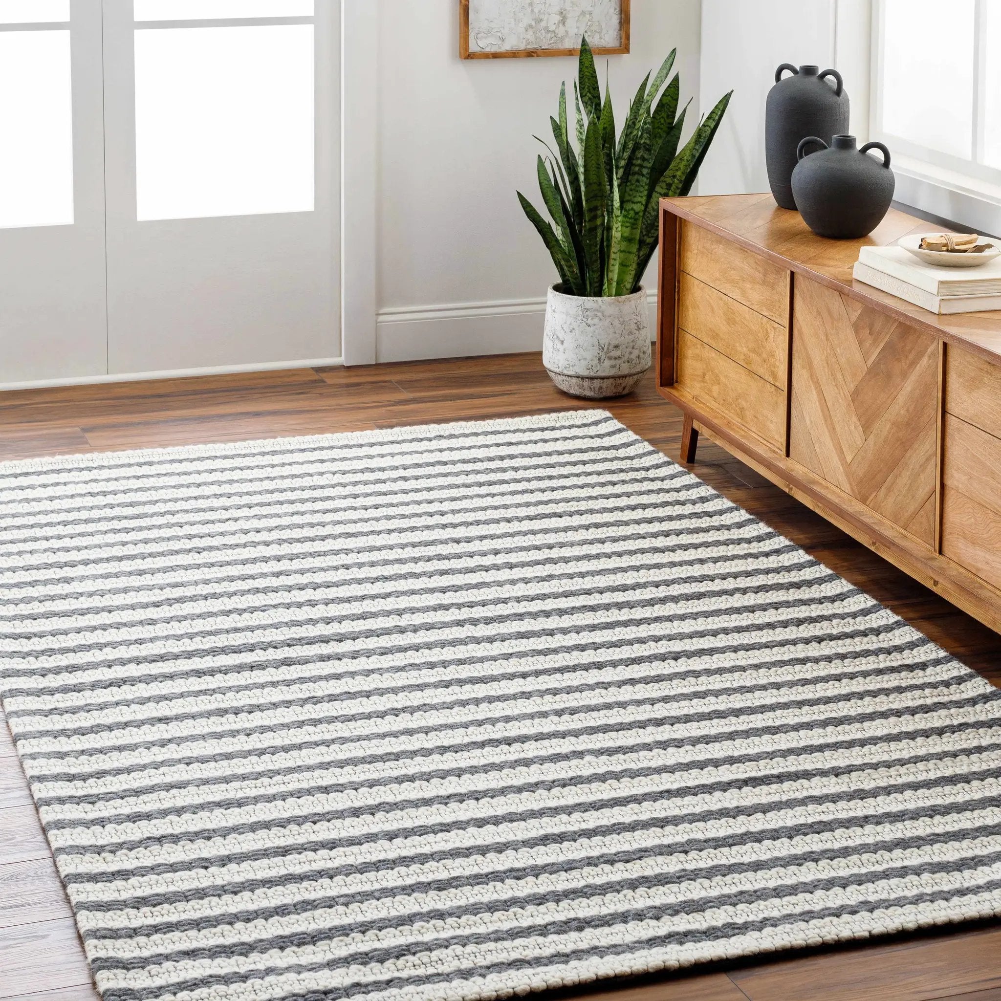 Laleh Cream & Gray Area Rug - Clearance by Boutique Rugs