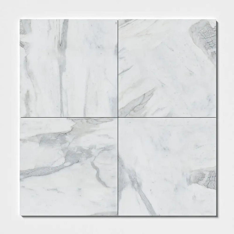 Serenity Honed Marble Tiles 18x18 closeup 1