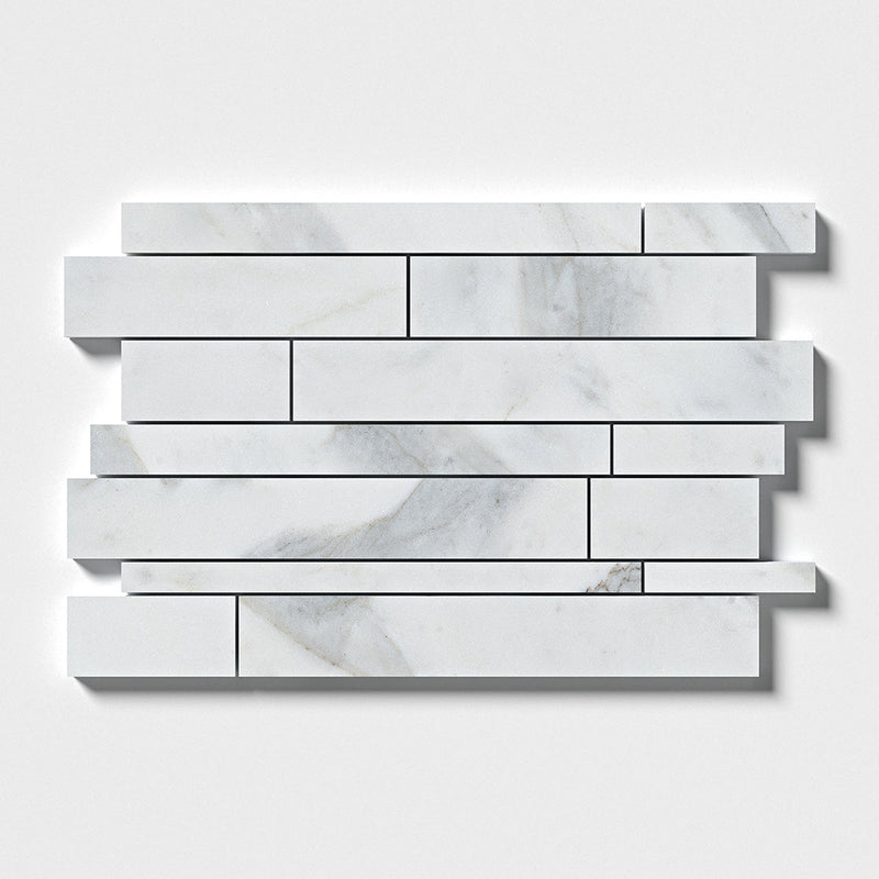 Serenity Honed Slides Marble Mosaics 11x17 Marble Honed 12x18 Mosaics