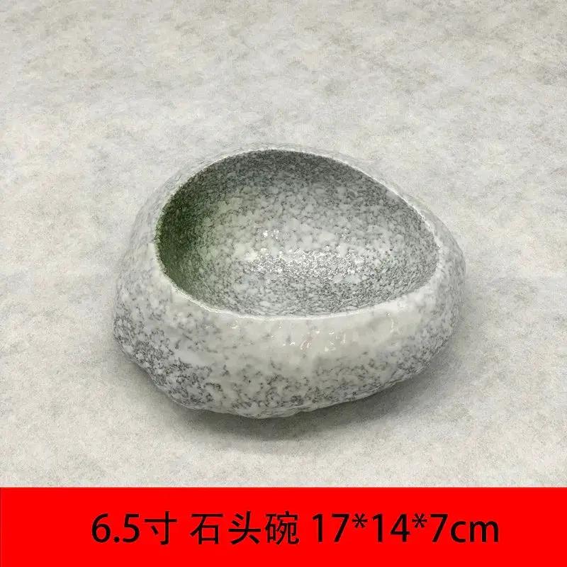 Serving Bowl - Stone Ceramic Large by House Of Avana