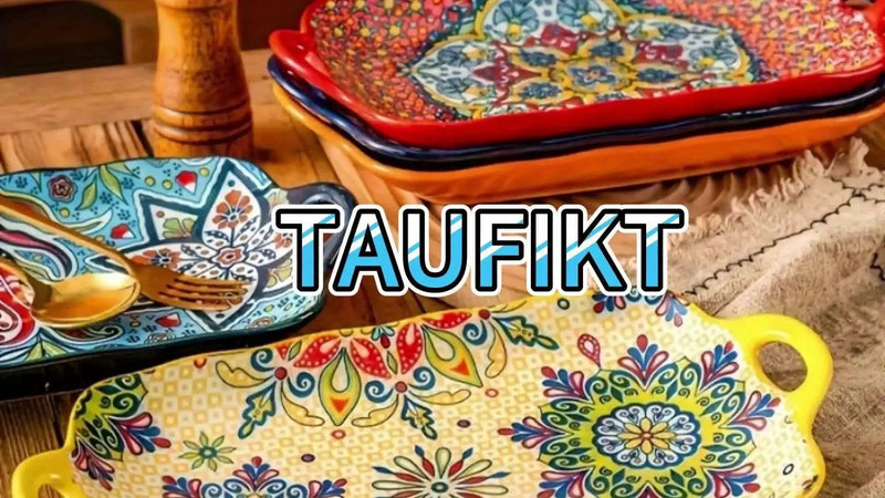 Serving Plates - Ceramic Rectangular Large by House Of Avana