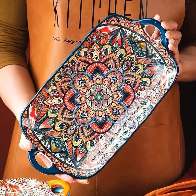 Serving Plates - Ceramic Rectangular Large by House Of Avana