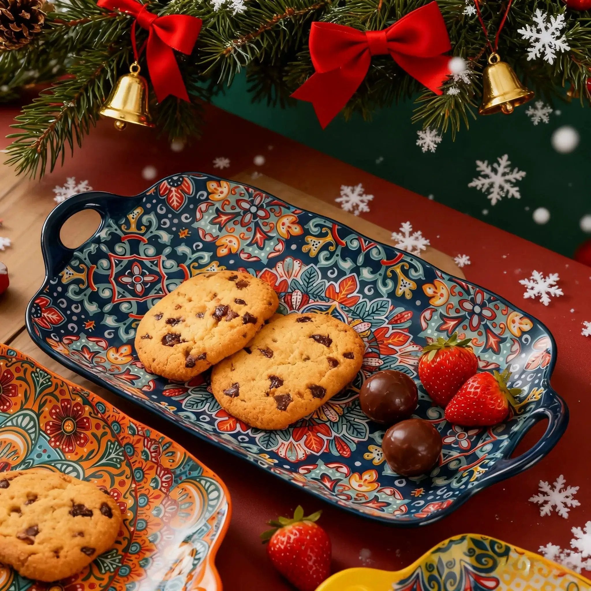 Serving Plates - Ceramic Rectangular Large by House Of Avana