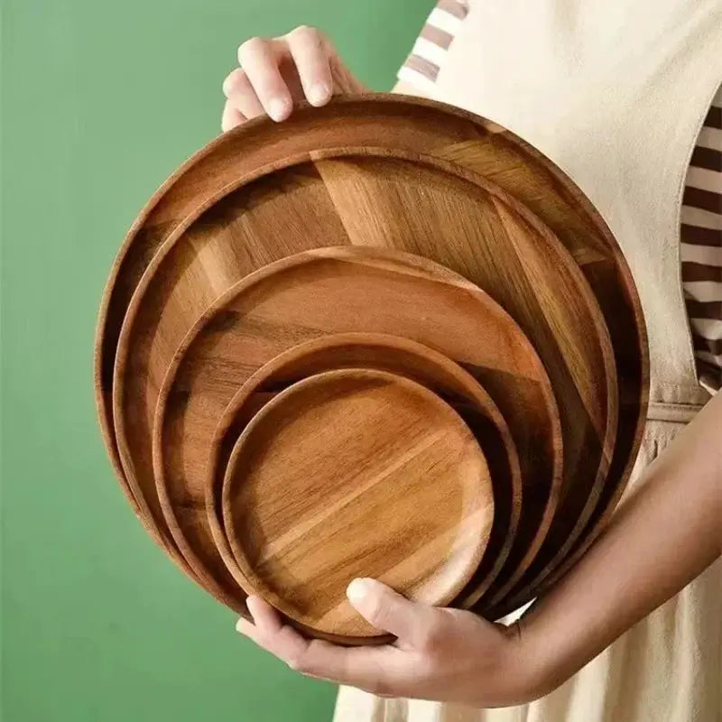 Serving Platter - Eco-Friendly Wood Round by House Of Avana