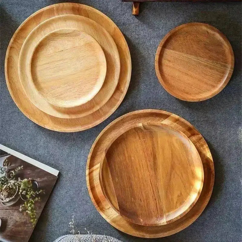 Serving Platter - Eco-Friendly Wood Round by House Of Avana