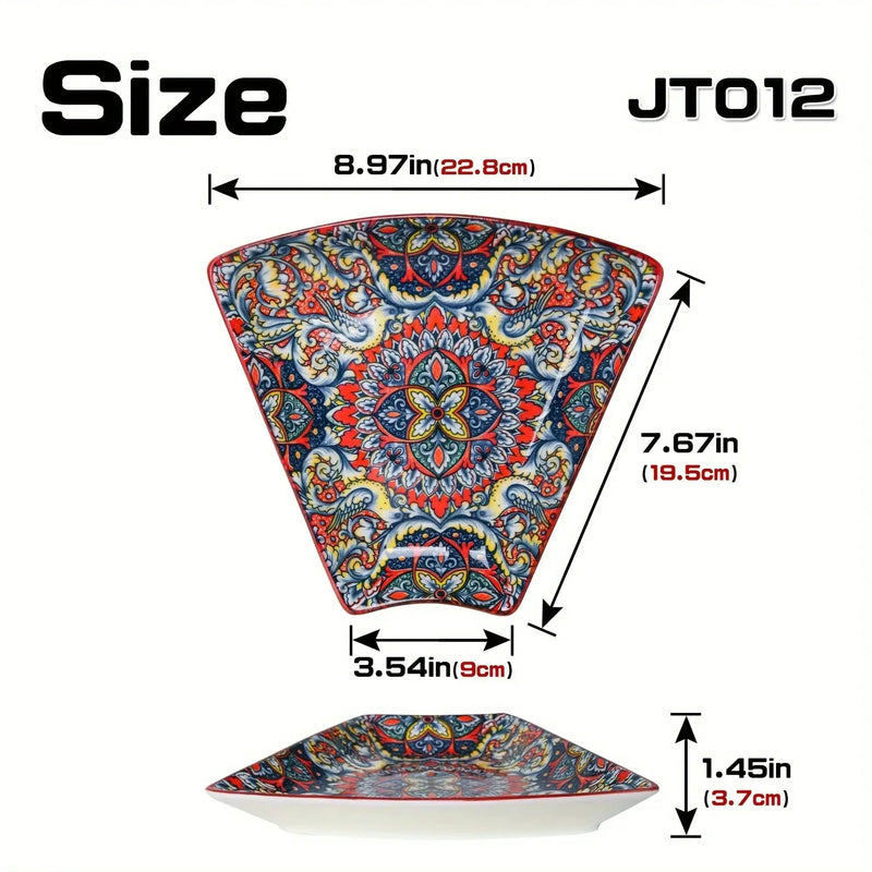 Serving Platter - Lacquered Ceramic Tiered by House Of Avana