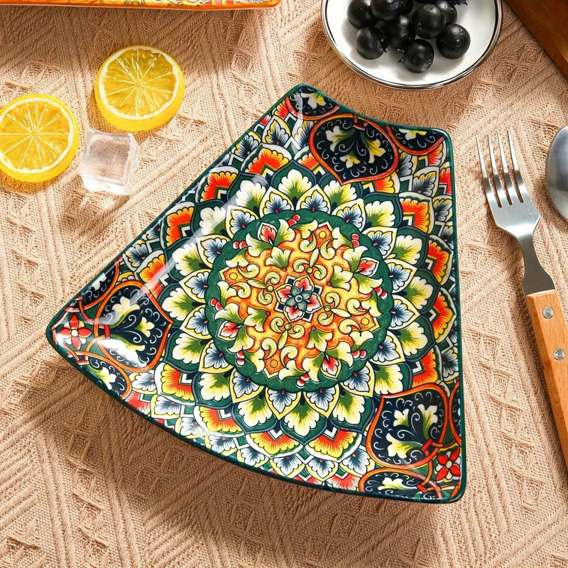 Serving Platter - Lacquered Ceramic Tiered by House Of Avana