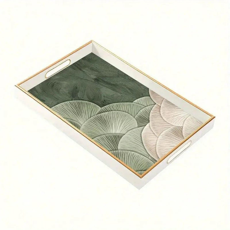 Serving Tray - Heat Resistant Ceramic Green by House Of Avana