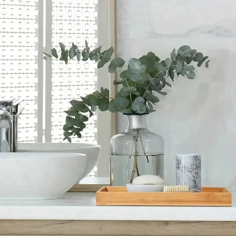 Serving Tray - Organizer White Bathroom by House Of Avana
