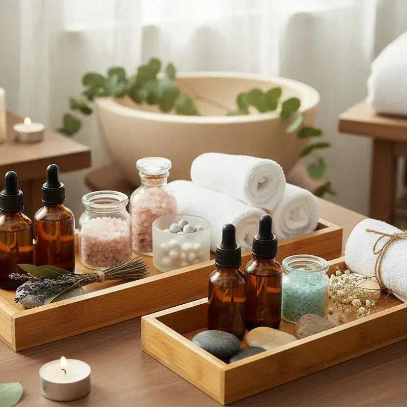 Serving Tray - Organizer White Bathroom by House Of Avana