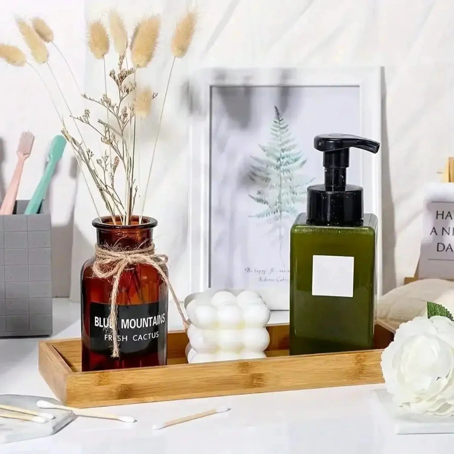 Serving Tray - Organizer White Bathroom by House Of Avana