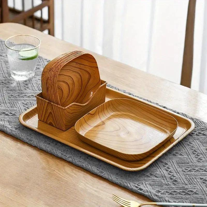 Serving Tray - Washable Plastic Striped by House Of Avana