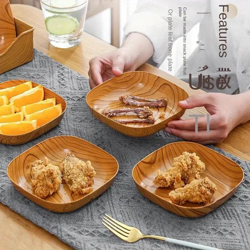 Serving Tray - Washable Plastic Striped by House Of Avana