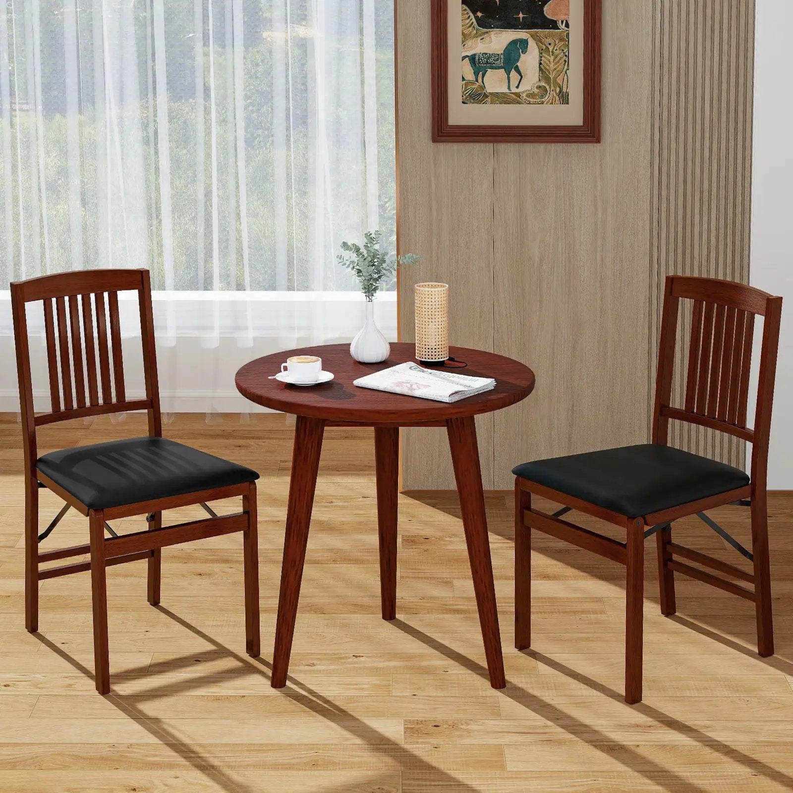2-Pack Folding Roller Stands Portable Outfeed Supports with Adjustable Height by DirectDeals