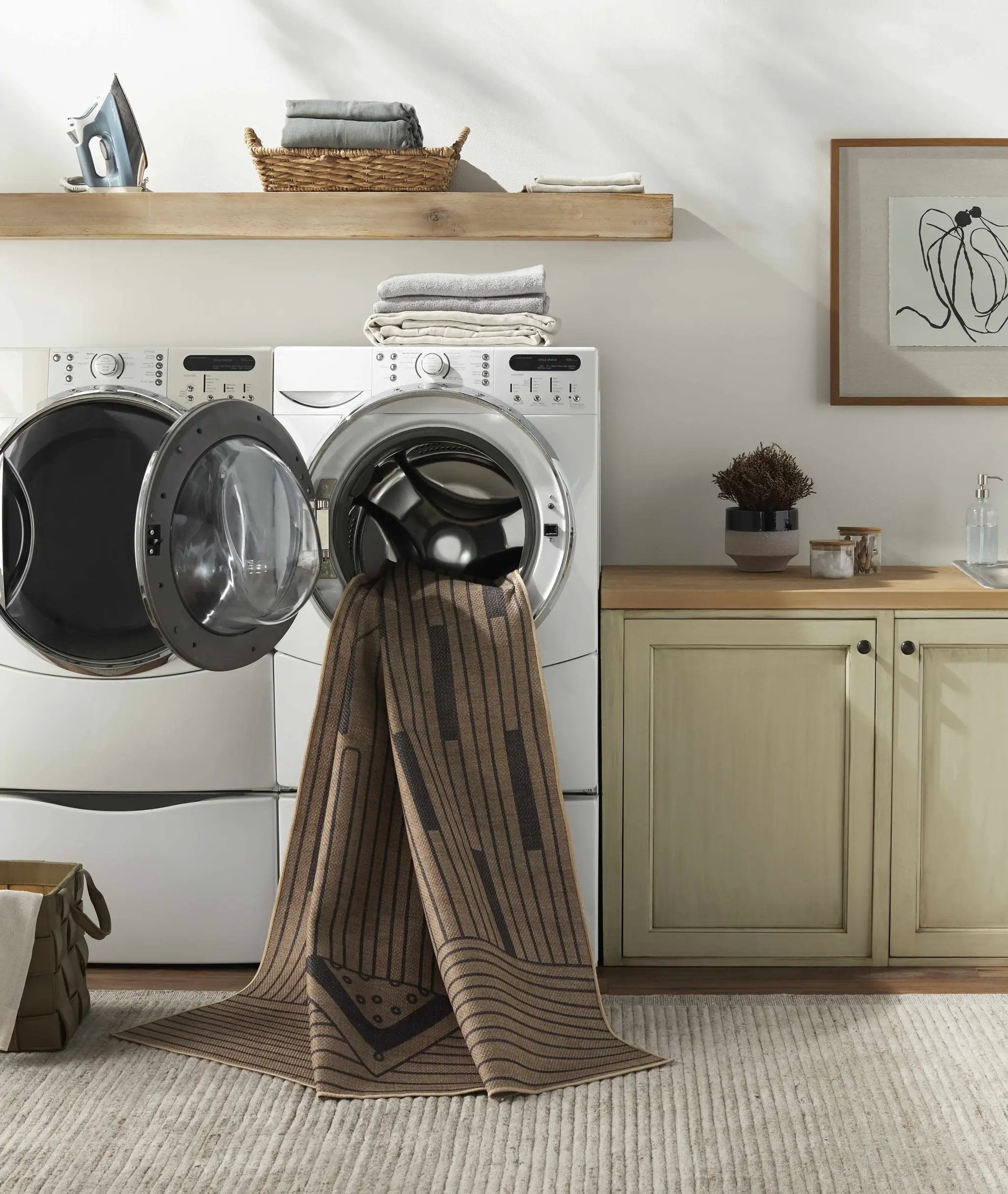 Atle Washable Jutely Rug - Clearance by Boutique Rugs