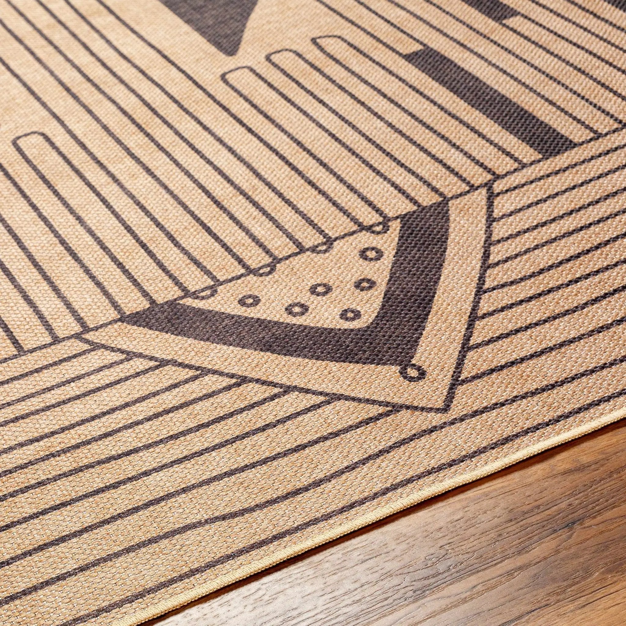 Atle Washable Jutely Rug - Clearance by Boutique Rugs