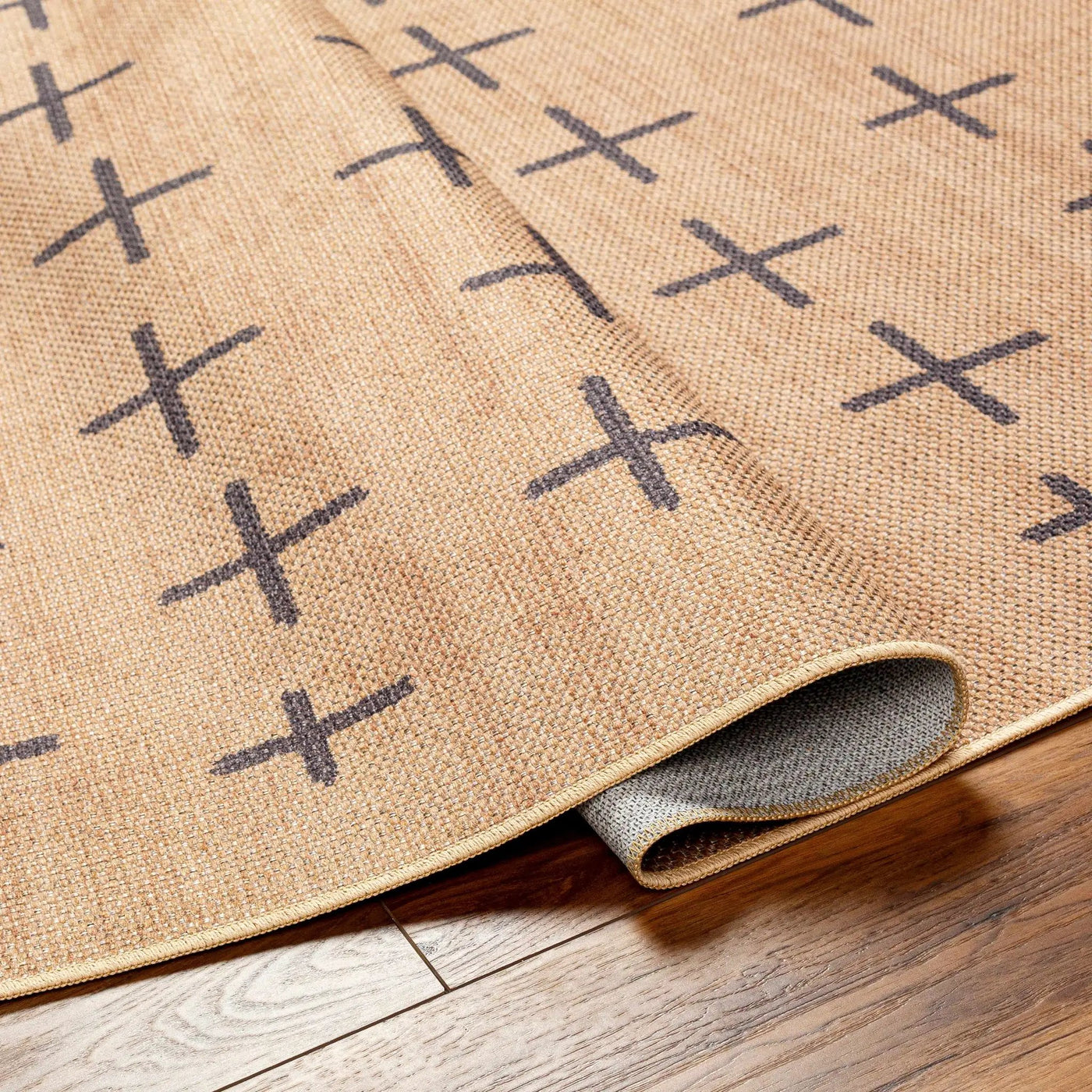 Haimi Black Washable Jutely Rug - Clearance by Boutique Rugs