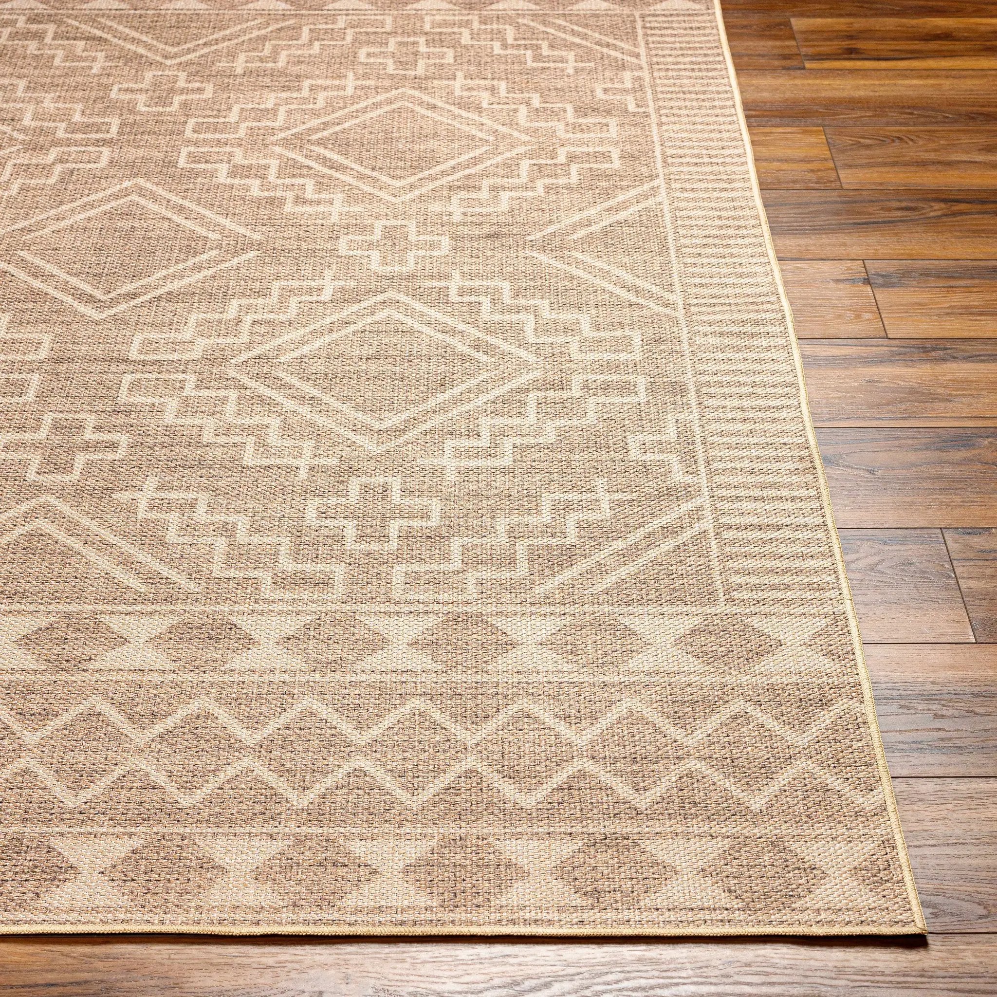 Halle Beige Washable Area Rug - Clearance by Boutique Rugs