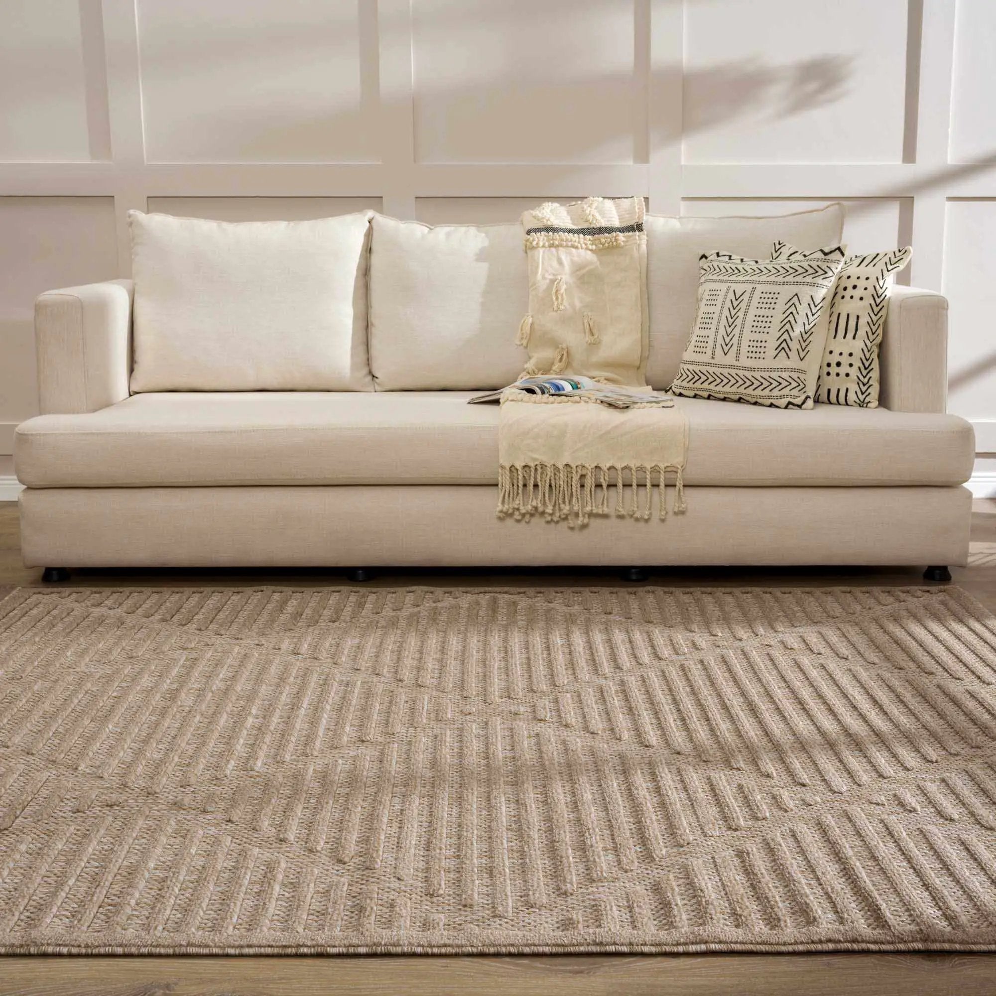 Anah Tan Outdoor Rug - Clearance by Boutique Rugs