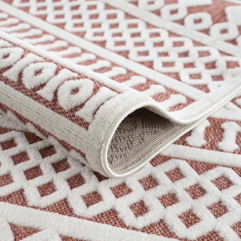 Jove Orange Outdoor Rug - Clearance by Boutique Rugs