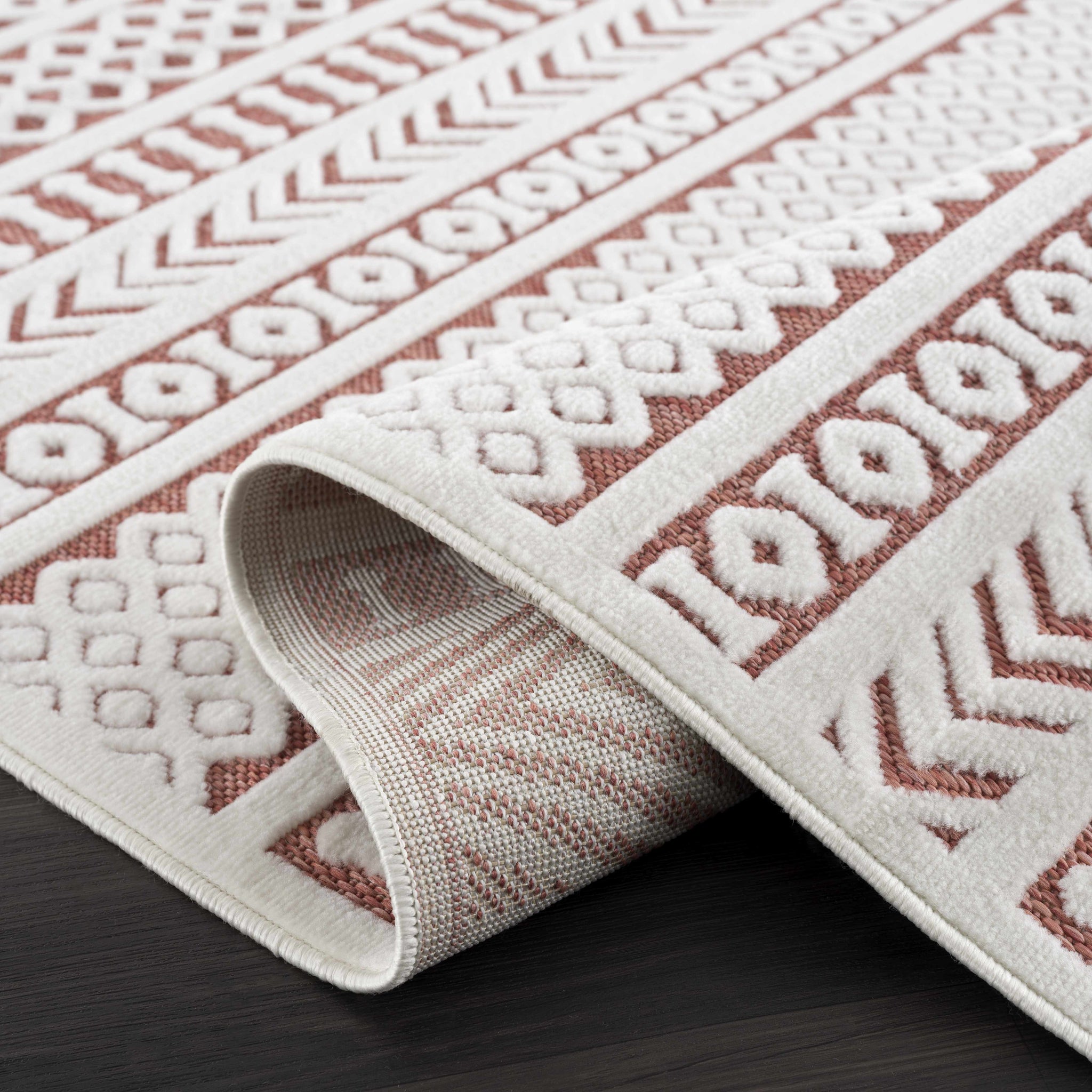 Jove Orange Outdoor Rug - Clearance by Boutique Rugs