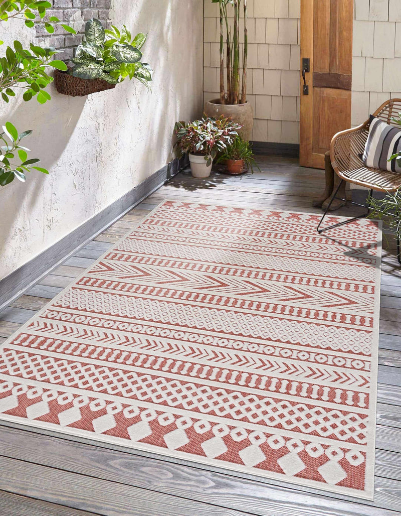 Jove Orange Outdoor Rug - Clearance by Boutique Rugs