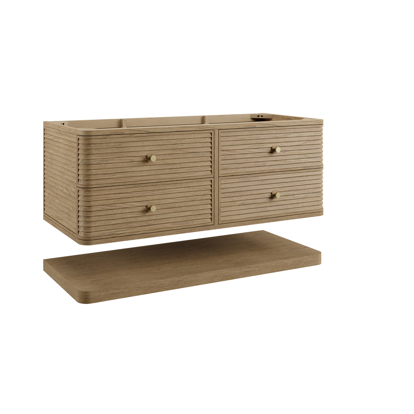James Martin Allamari 48" Floating Single Bathroom Vanity, Dune Mist by James Martin