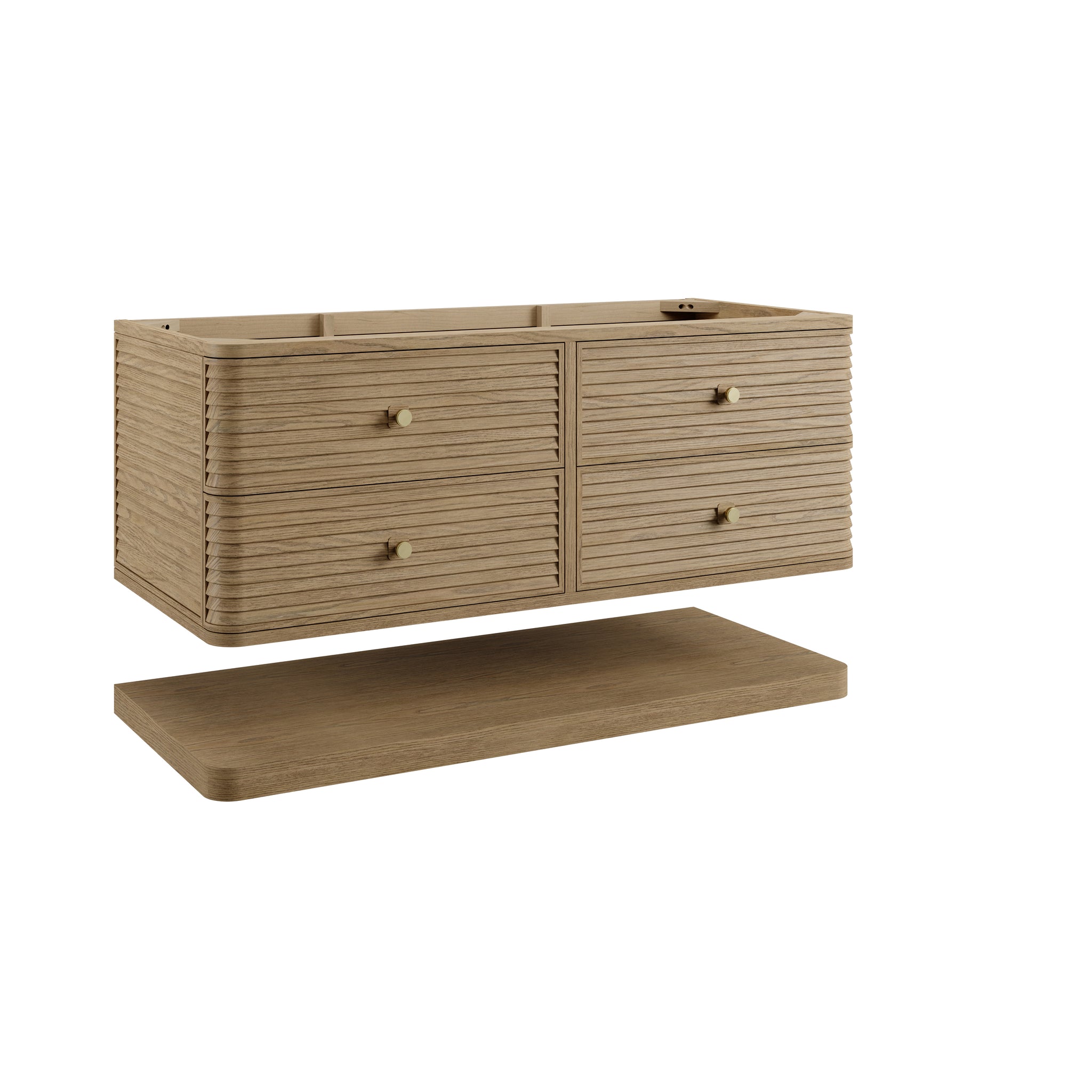 James Martin Allamari 48" Floating Single Bathroom Vanity, Dune Mist by James Martin