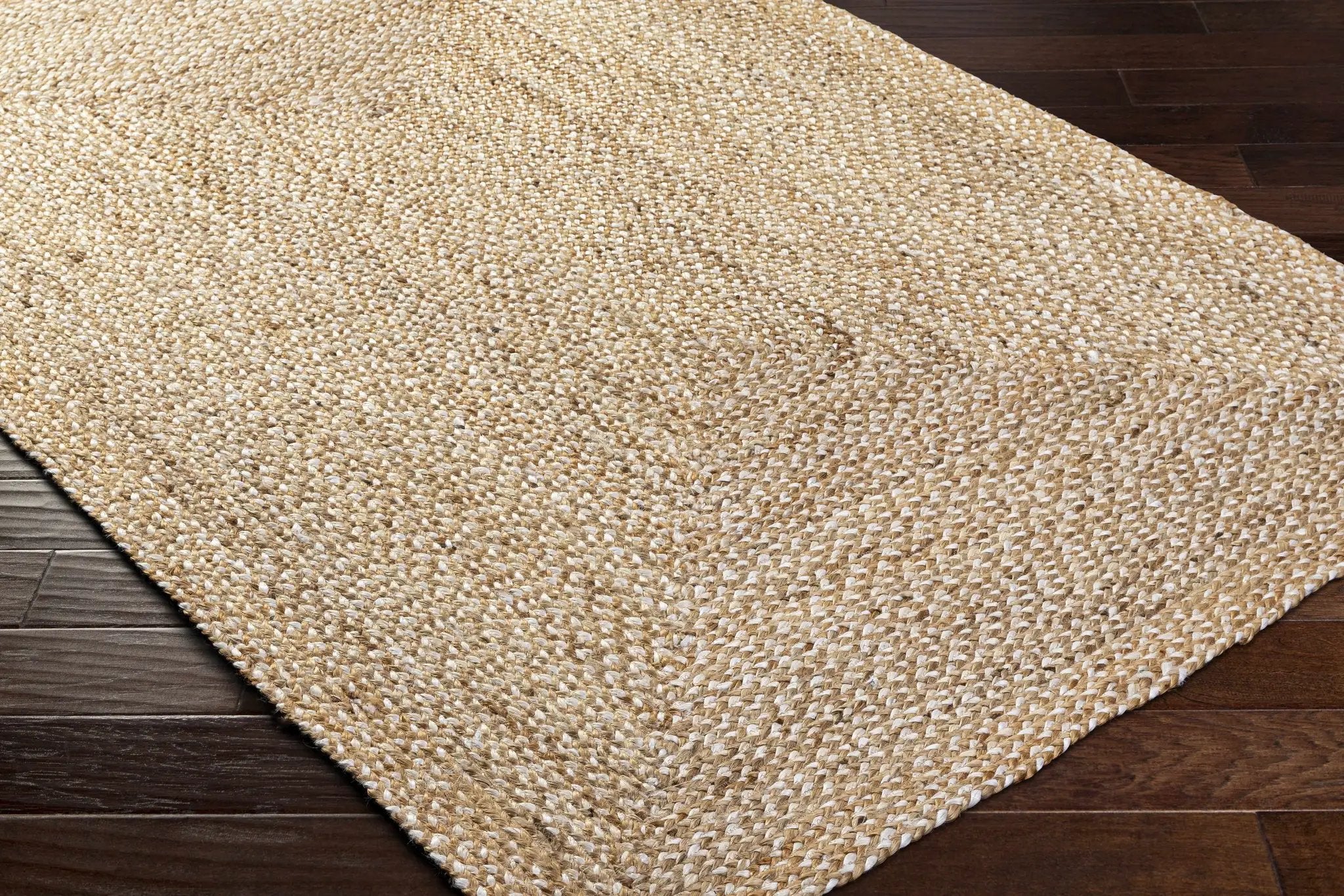 Elkie Beige Jute Area Rug - Clearance by Boutique Rugs