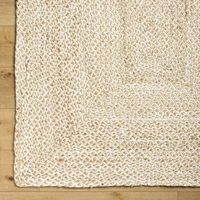 Elkie Cream Jute Area Rug - Clearance by Boutique Rugs