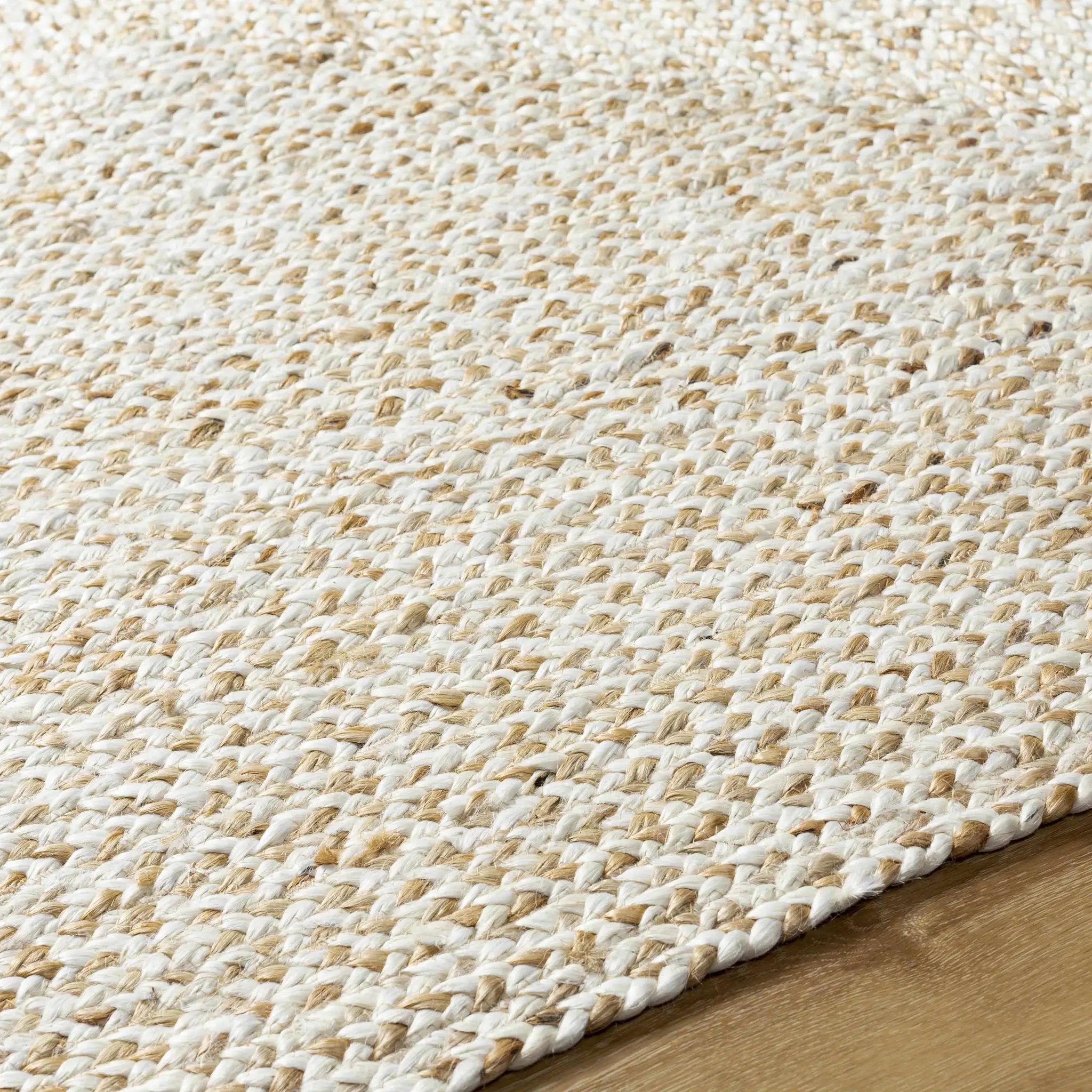 Elkie Cream Jute Area Rug - Clearance by Boutique Rugs