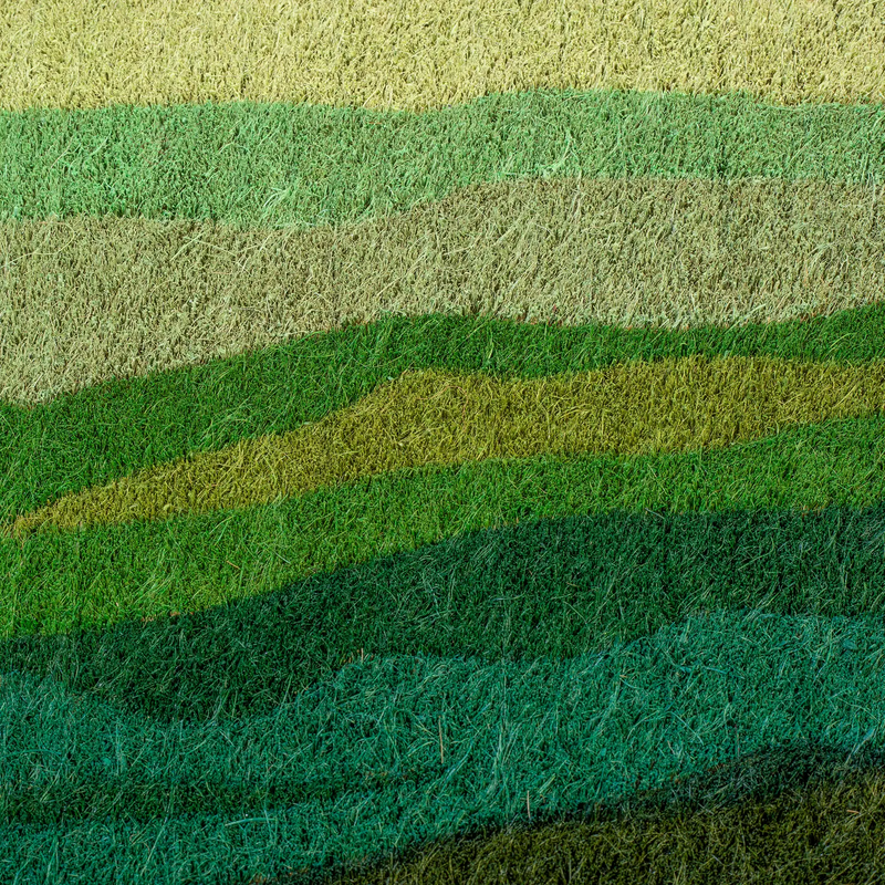 Shades of Meadow - Green Coir Doormat by Fab Habitat