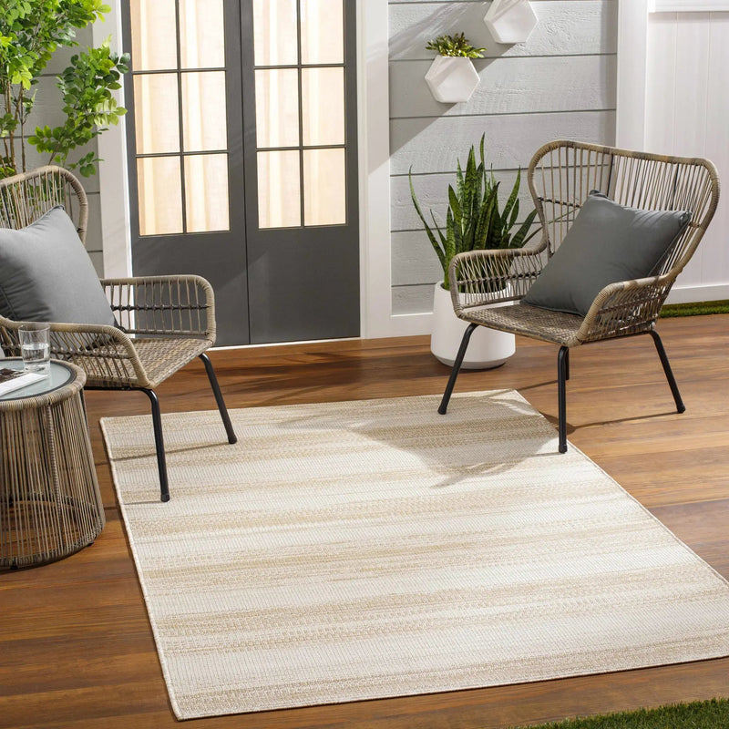 Kris Beige Outdoor Area Rug - Clearance by Boutique Rugs