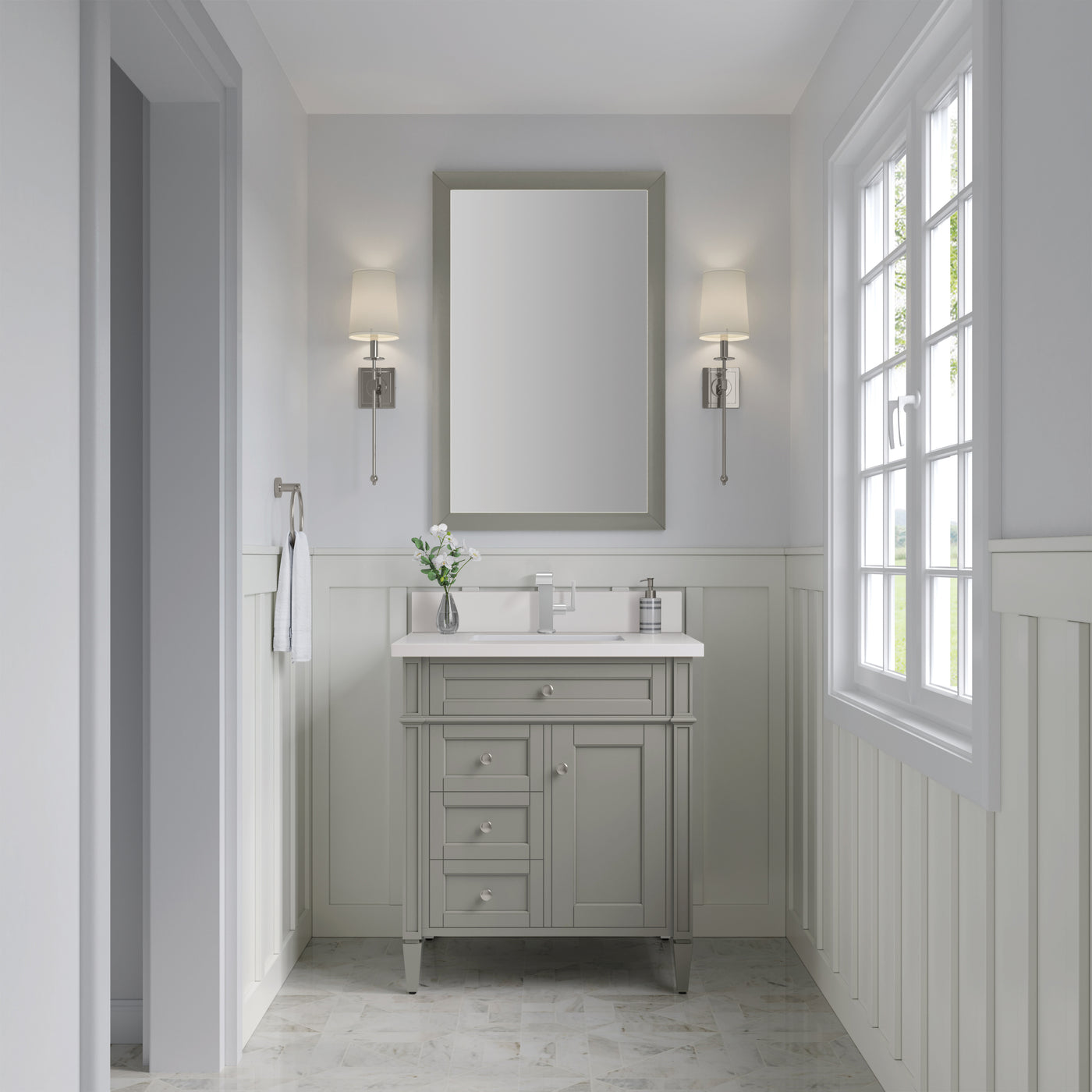 James Martin Brittany 30" Single Bathroom Vanity, Urban Gray by James Martin