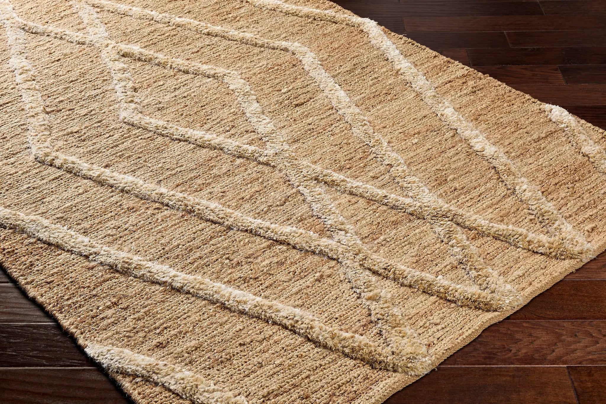 Allie Textured Jute Rug - Clearance by Boutique Rugs