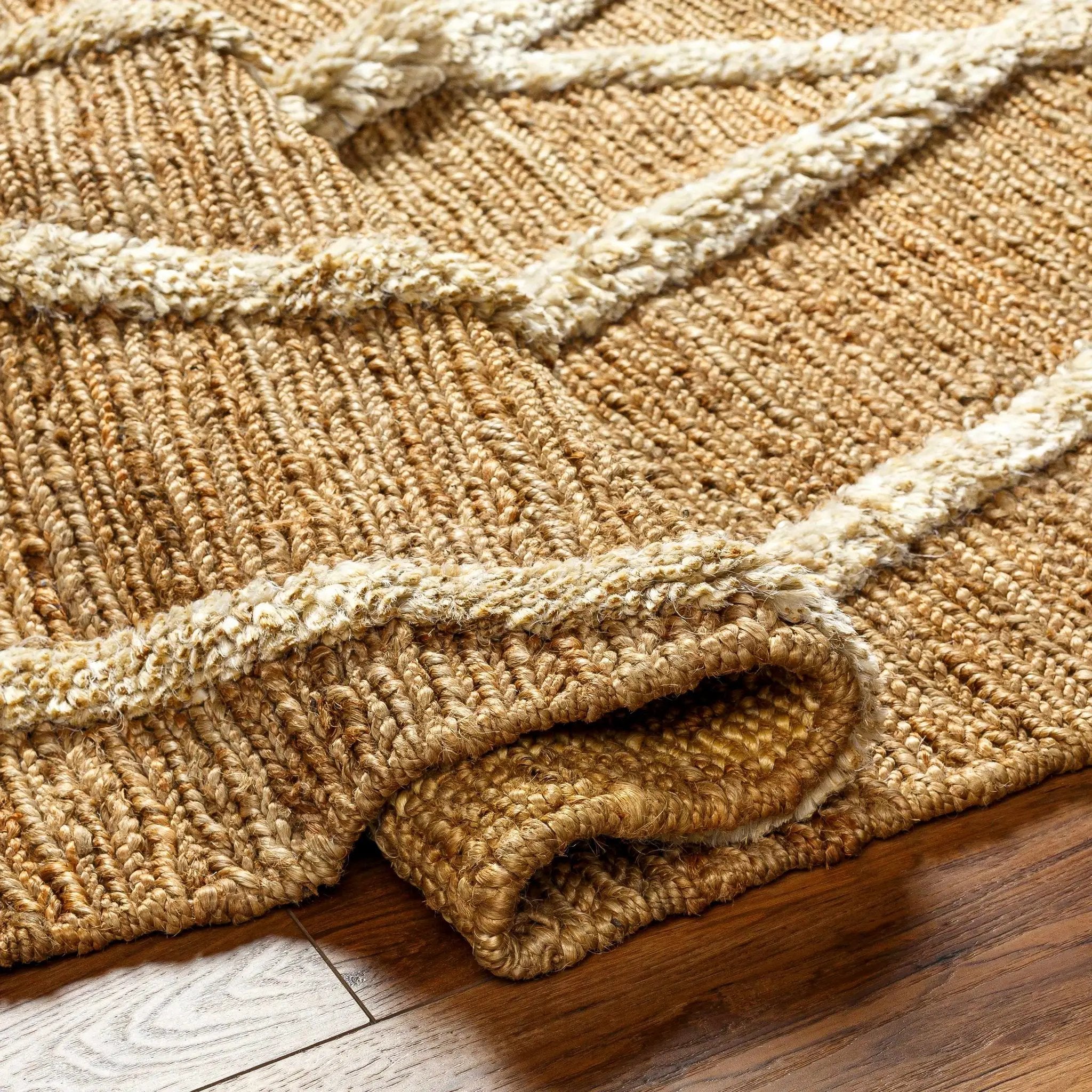 Allie Textured Jute Rug - Clearance by Boutique Rugs