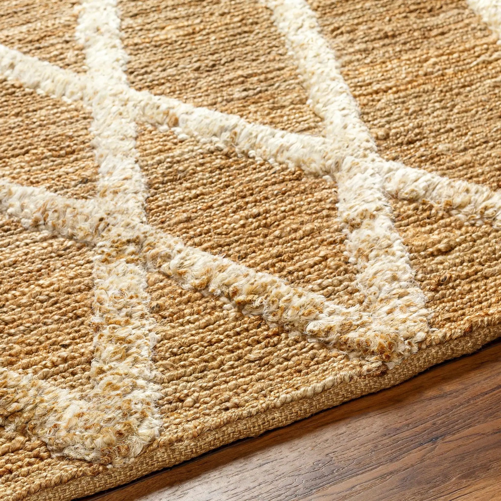 Allie Textured Jute Rug - Clearance by Boutique Rugs