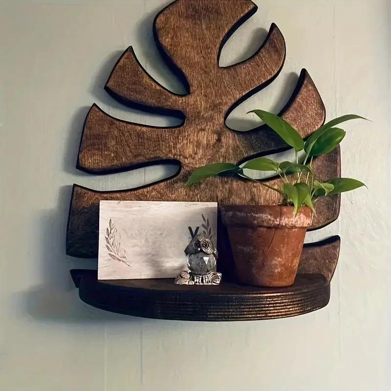 Shelf - Leaf Wooden Small by House Of Avana