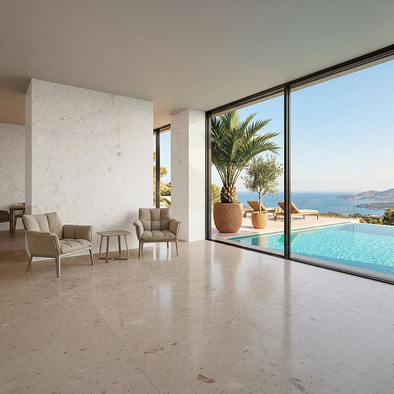 Shell Reef Tumbled Limestone Pavers 24x36 Limestone Tumbled 24x36 Pavers — 2