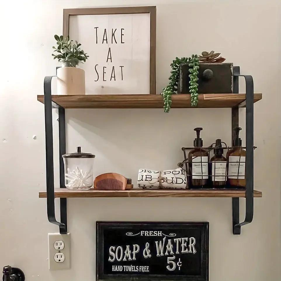 Shelves - Dual Layer Wooden Wall by House Of Avana