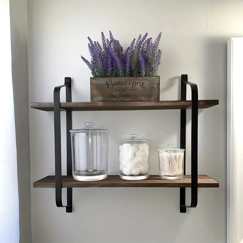 Shelves - Dual Layer Wooden Wall by House Of Avana