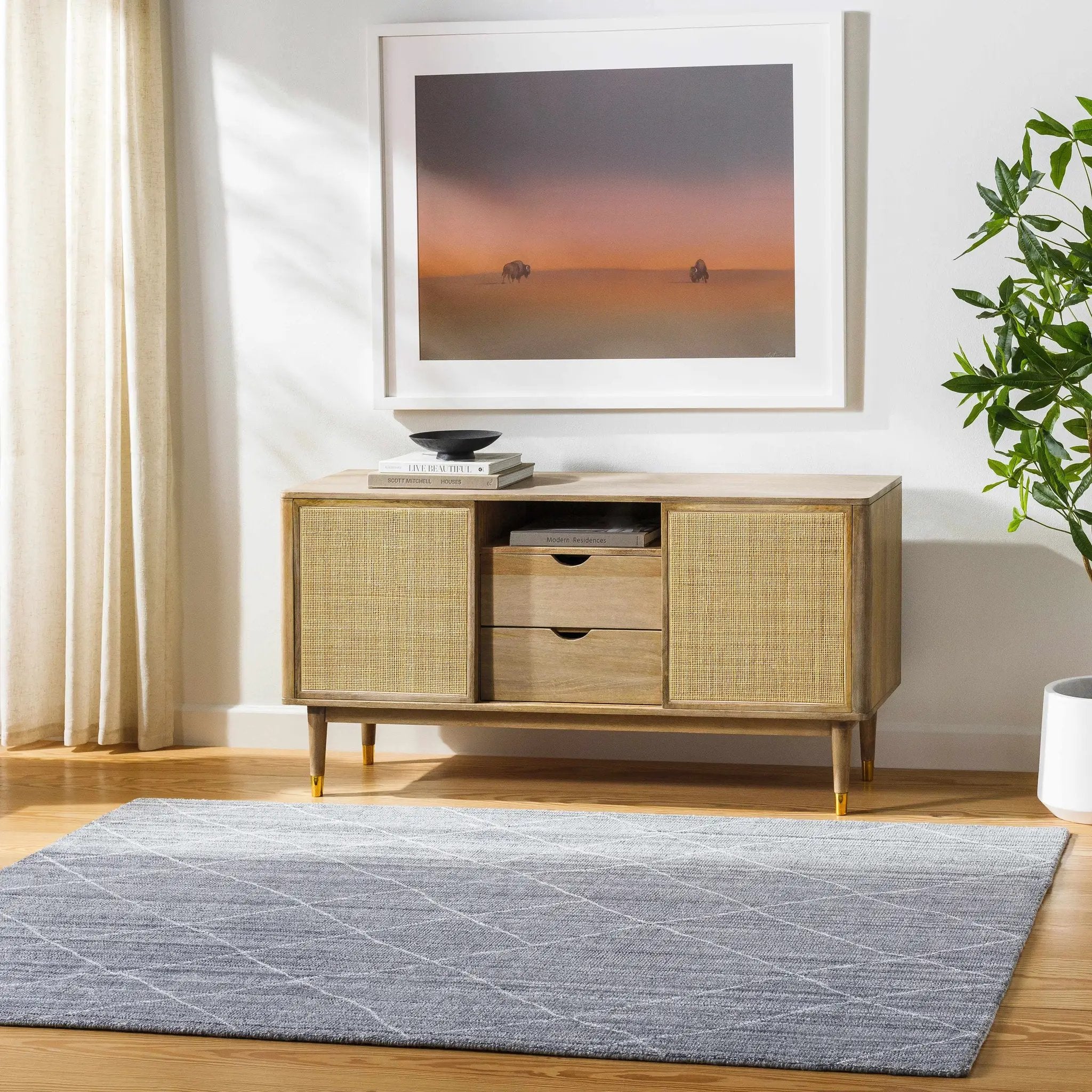 Nari Gray Area Rug - Clearance by Boutique Rugs
