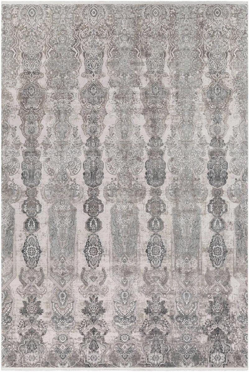 Shipdham Luxury Fringed Faux Silk Area Rug - Clearance by Boutique Rugs