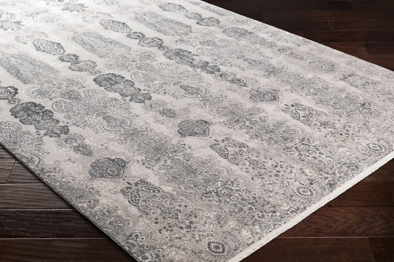 Shipdham Luxury Fringed Faux Silk Area Rug - Clearance by Boutique Rugs