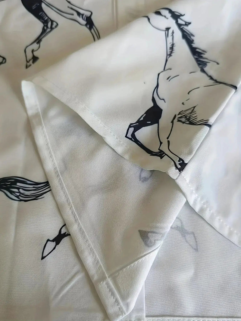 Shirt - Cat Print Cotton Long-Sleeve by House Of Avana