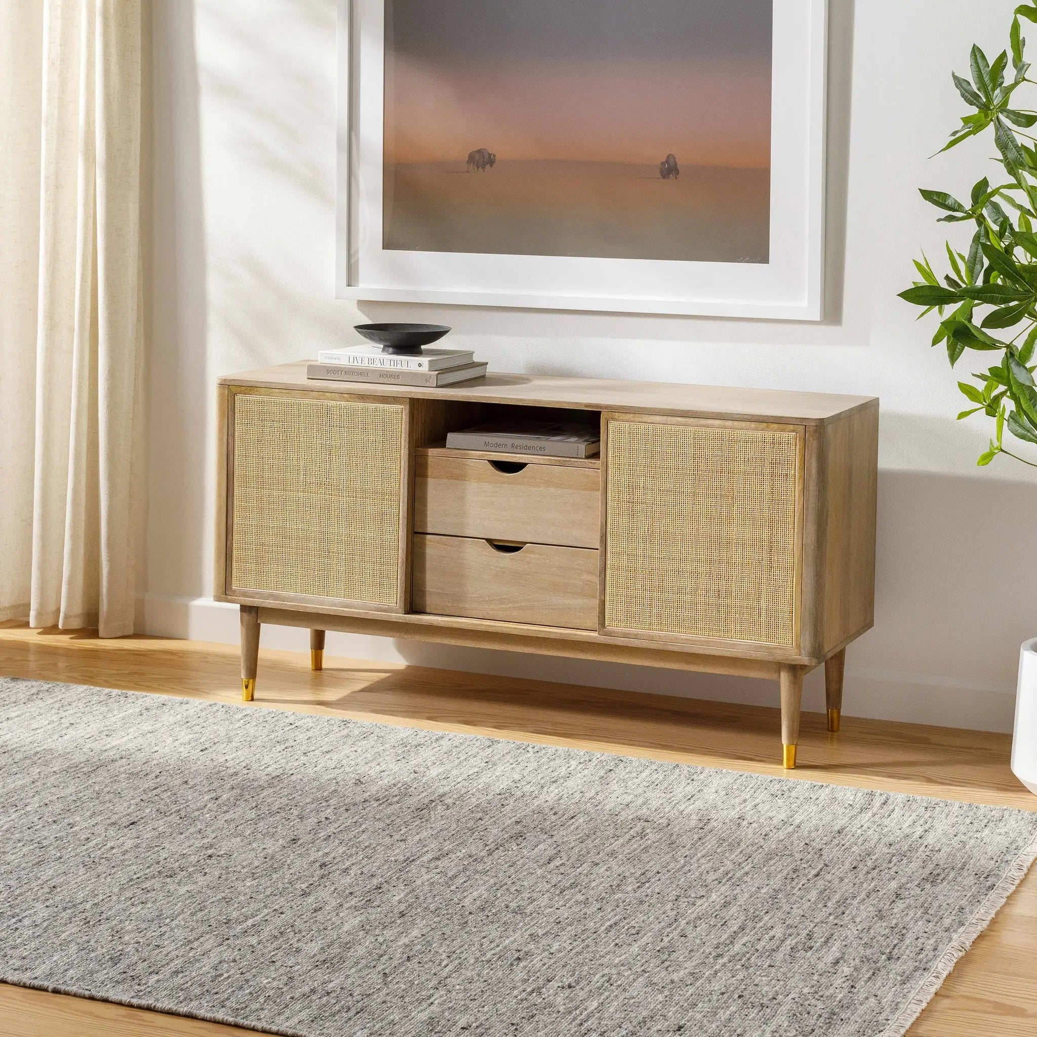 Kylee Gray Wool Area Rug - Clearance by Boutique Rugs
